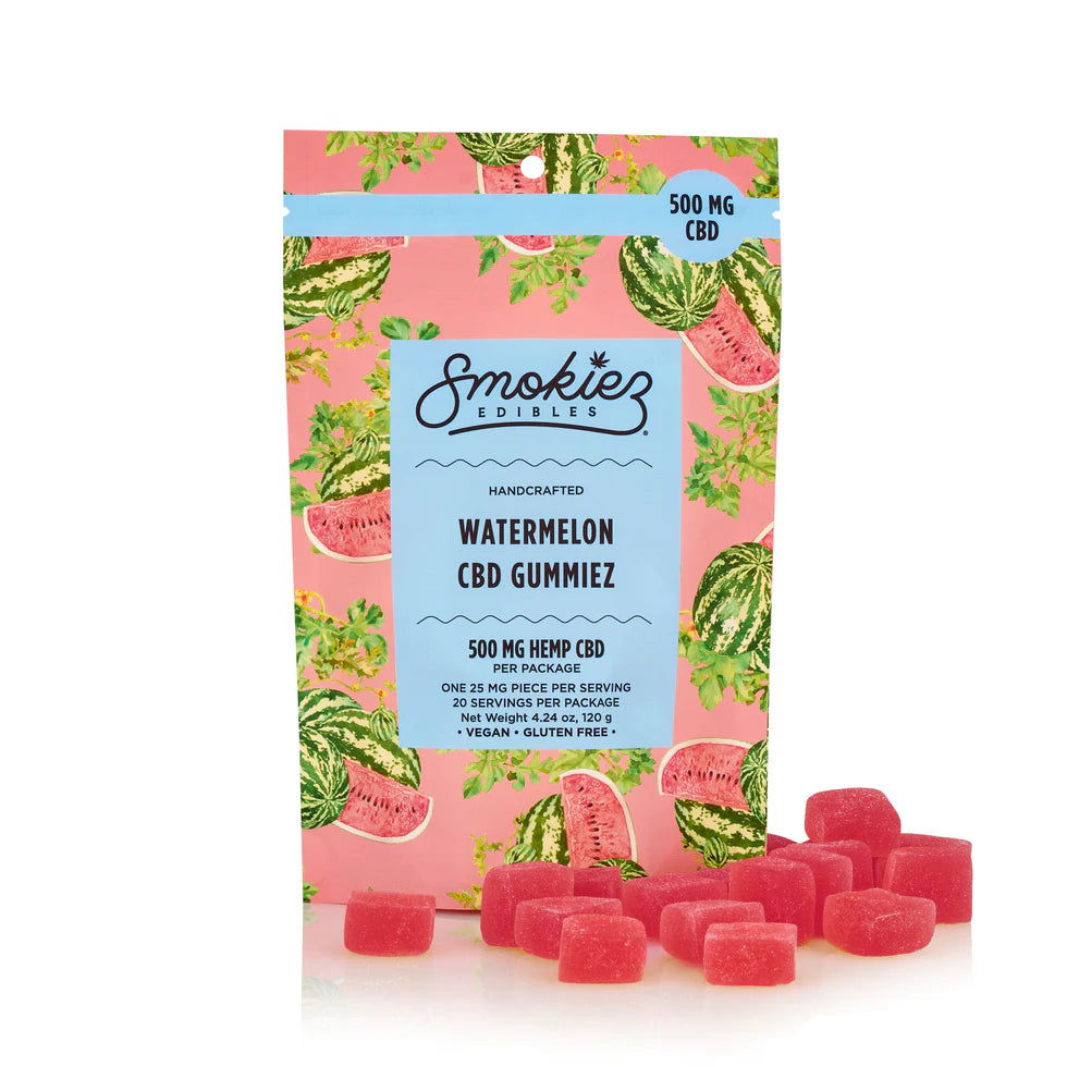 Smokiez Watermelon CBD gummiez - 500 mg 20 pack